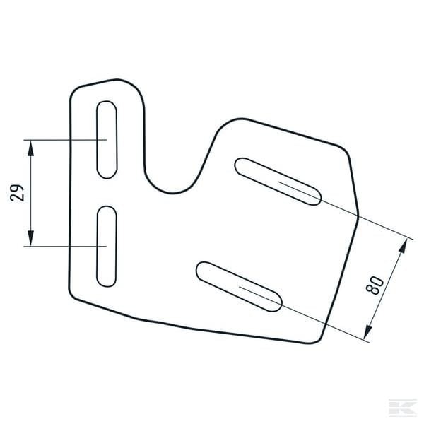 Prawy uchwyt zgarniacza Unia U150 1126500… | poltechparts.pl