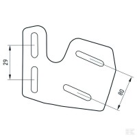 Prawy uchwyt zgarniacza Unia U150 1126500… | poltechparts.pl