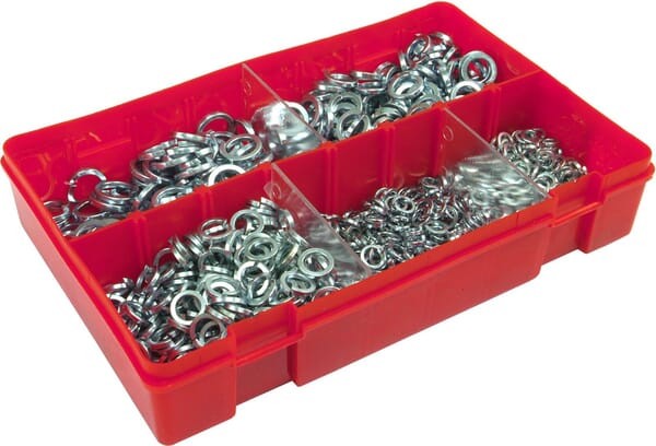 Zestaw metrycznych podkładek sprężystych