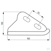 Piętka płozy Unia, lewa 50201115500020 | poltechparts.pl