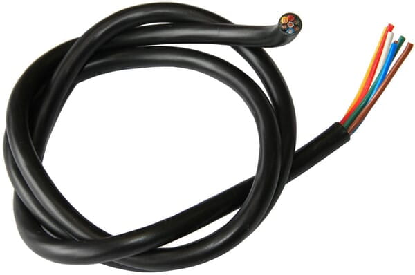 Przewód elektryczny, 7 x 1.50 mm² PCW, czarny Vapormatic