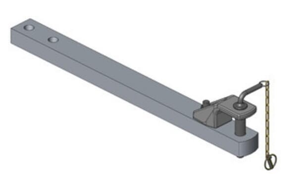 Zaczep polowy 90x50 L=980 mm kat. 2 Ø 31.5 mm