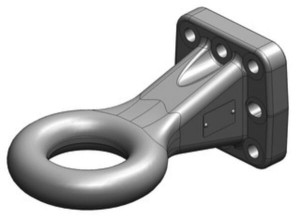 Zaczep oczkowy Ø 90 mm 110x100 DIN GOST