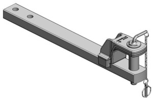 Zaczep polowy 90x50 L=905 mm kat. 4 Ø 50 mm Claas