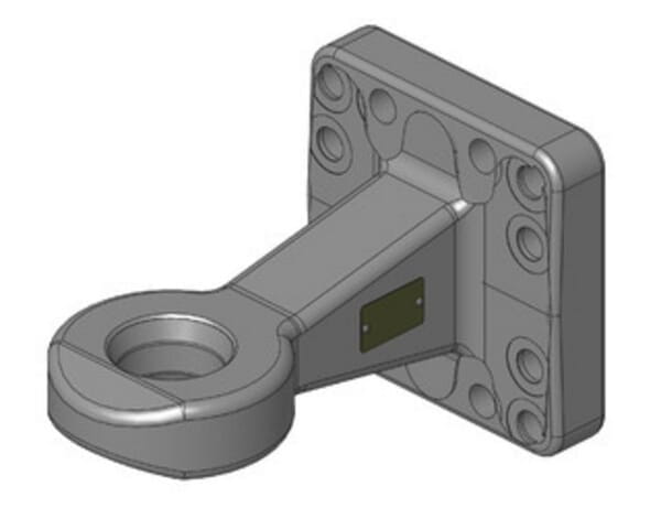 Zaczep oczkowy Ø 62 mm 160x160 Challenger