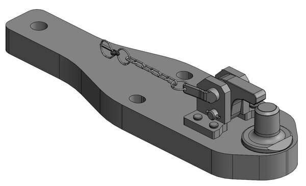Płyta nośna zaczepu Pitonfix Claas Axion 810, 830, 850, 870