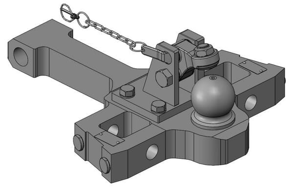 Płyta nośna zaczepu K80® MF Dyna-6 7719-7726