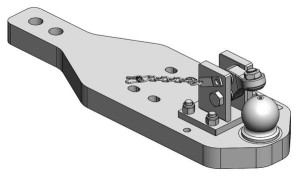Płyta nośna zaczepu K80® Case Optum / NH-T7 HD f. ZP-Rahmen