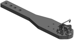 Płyta nośna zaczepu Pitonfix Case Magnum CVX 235-370 / NH T8.275-T8.420