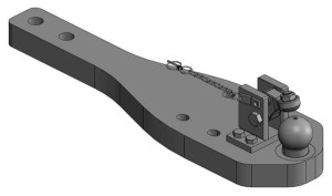 Płyta nośna zaczepu K80® Claas Axion 920, 930, 940, 950, 960