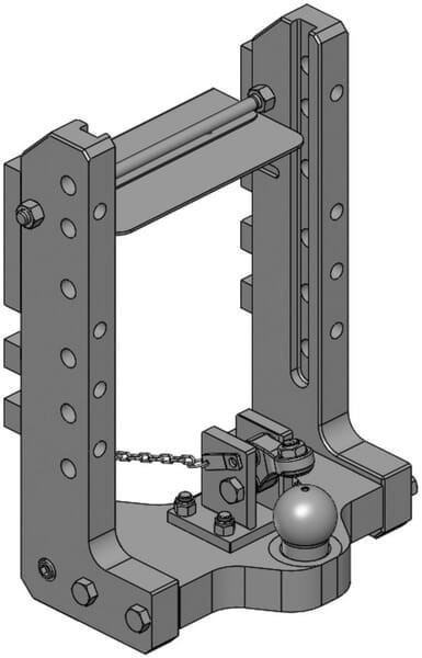 Korpus zaczepu K80 390mm S 32