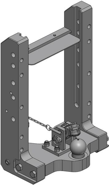 Korpus zaczepu K80 390mm S 32