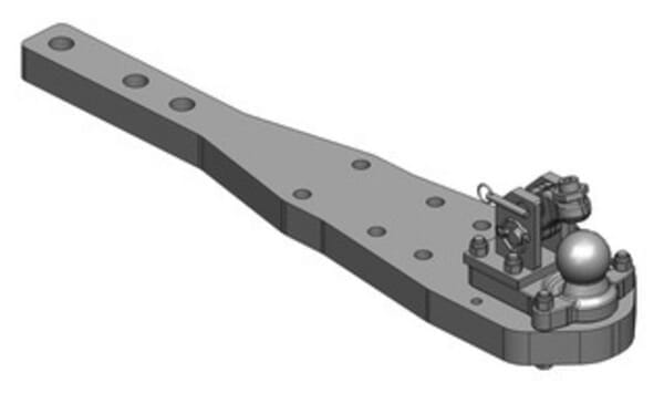 Płyta nośna zaczepu K80® Challenger MT735, MT745, MT755, MT765