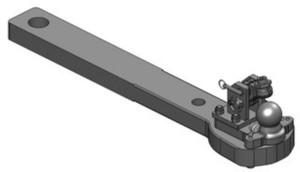 Płyta nośna zaczepu K80® Challenger MT800/900 do wersji z 3 punktową hydrauliką