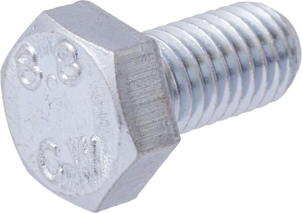 Śruba cały gwint DIN933 M8x16 mm kl.8.8 stalowa ocynk Kramp