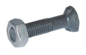 Śruba płużna 2-noskowa DIN11014 M10x50 mm kl. 8.8 z nakrętką