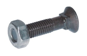 Śruba płużna 4-kątna z podsadzeniem DIN 608, M12 x 65 mm kl. 10.9 z nakrętką