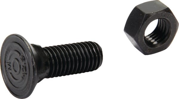 Śruba płużna 4-kątna z podsadzeniem DIN 608, M12 x 35 mm kl. 12.9 z nakrętką