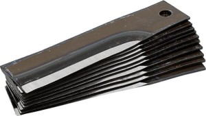 Nóż szarpacza, 175 x 40 x 3, Ø 10, stały, gładki