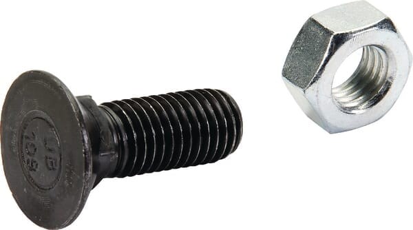 Śruba płużna 4-kątna z podsadzeniem DIN 608, M14 x 40 mm kl. 8.8 z nakrętką