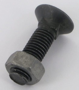 Śruba płużna 4-kątna z podsadzeniem DIN 608, M14 x 50 mm kl. 8.8 z nakrętką