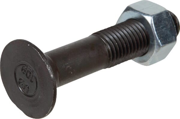 Śruba płużna 1-noskowa DIN604 M16x80 mm kl. 8.8 z nakrętką