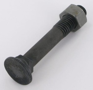 Śruba płużna 4-kątna z podsadzeniem DIN 608, M14 x 90 mm kl. 12.9 z nakrętką