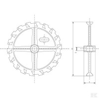 Pierścień krzywkowy 550 mm GGG NR55152 | poltechparts.pl
