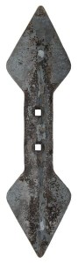 Redliczka 440x135x19 mm obracalna wzmocniona wygięta, 2-otw.