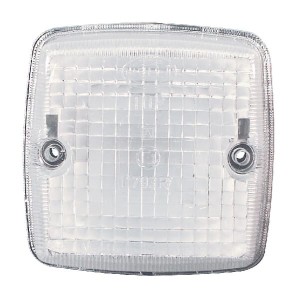 Lampa obrysowa 5W kwadratowa 12/24V przezroczysta/biała przykręcana 84x51x84 mm płaskie przyłącze Hella