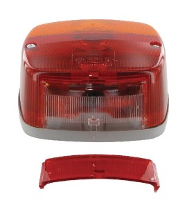 Lampa tylna zespolona, 12/24V kwadratowa przykręcana, prawa/lewa Hella