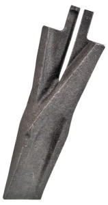 Dziób redlicy 100x13 mm prawy, płaski pasujący do Överum Mølbro