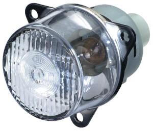 Lampa obrysowa 5W okrągła 12/24V przezroczysta przykręcana Ø 55 mm Hella