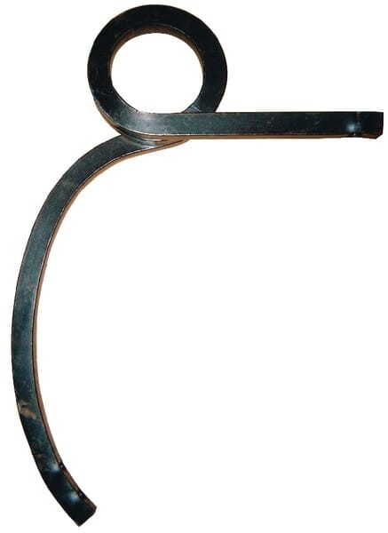 Ząb sprężynowy spiralny, 27x27x620 mm prawy bez redliczki