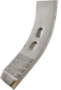 Redliczka 382x100x20 mm wzmocniona wygięta, 2-otw. pasująca do Universal