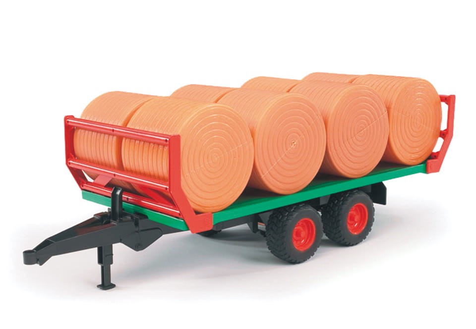 Przyczepa do transportu bel siana BRUDER 02220