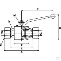 Zawór kulowy 2-drog. 10L KHS10L | poltechparts.pl