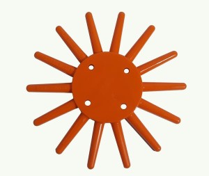 Segment ćwiartkowy, MINi-MAXI 540 mm pomarańczowy, miękki