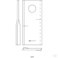 Nożyk kosiarki prawy Fella | poltechparts.pl