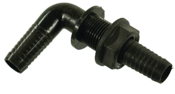 Złączka ścienna 90° z nakrętką Arag, 1/2"