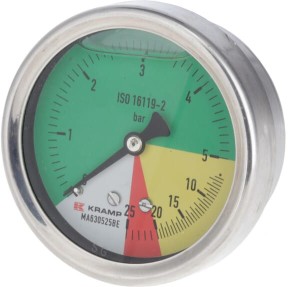 Manometr Ø 63 mm 0-5-20-25 bar przyłącze tylne 1/4" ET