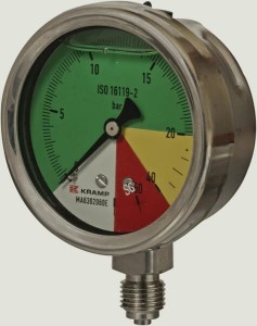 Manometr Ø 63 mm 0-20-40-60 bar przyłącze dolne 1/4" ET