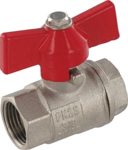 Zawór kulowy MS skrzydełkowy gwint wew., 3/8"
