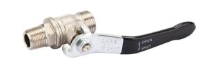 Zawór kulowy AG 3/8" – AG 1/2"