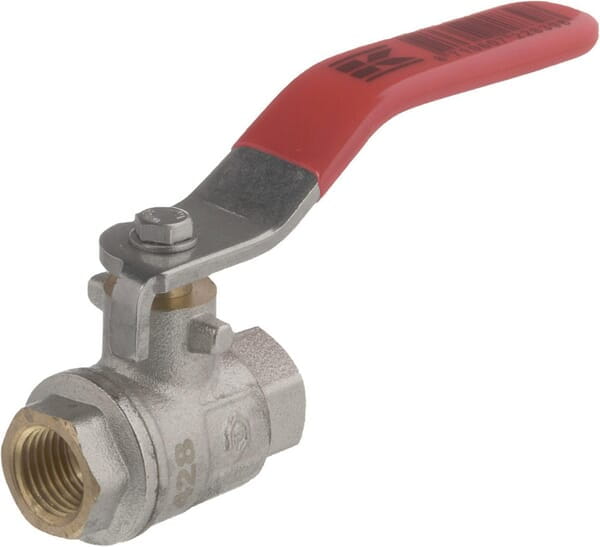 Zawór kulowy BSP 2x gwint wewnętrzny 1/4" + uchwyt stalowy