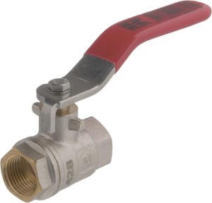 Zawór kulowy BSP 2x gwint wewnętrzny 3/8" + uchwyt stalowy