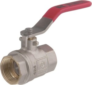 Zawór kulowy BSP 2x gwint wewnętrzny 3/4" + uchwyt stalowy