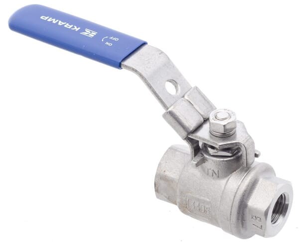 Zawór kulowy stal szlachetna 2xGW 1/4''