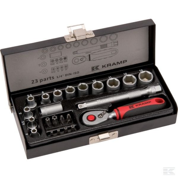 Zestaw kluczy nasadowych Mini 1/4” 23 ele. | poltechparts.pl