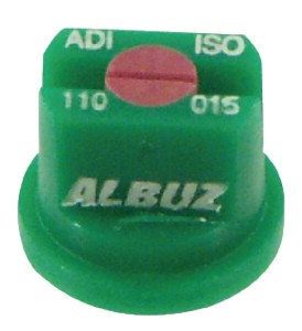 Rozpylacz płaskostrumieniowy ADI 110° 015 zielony ceramiczny Albuz